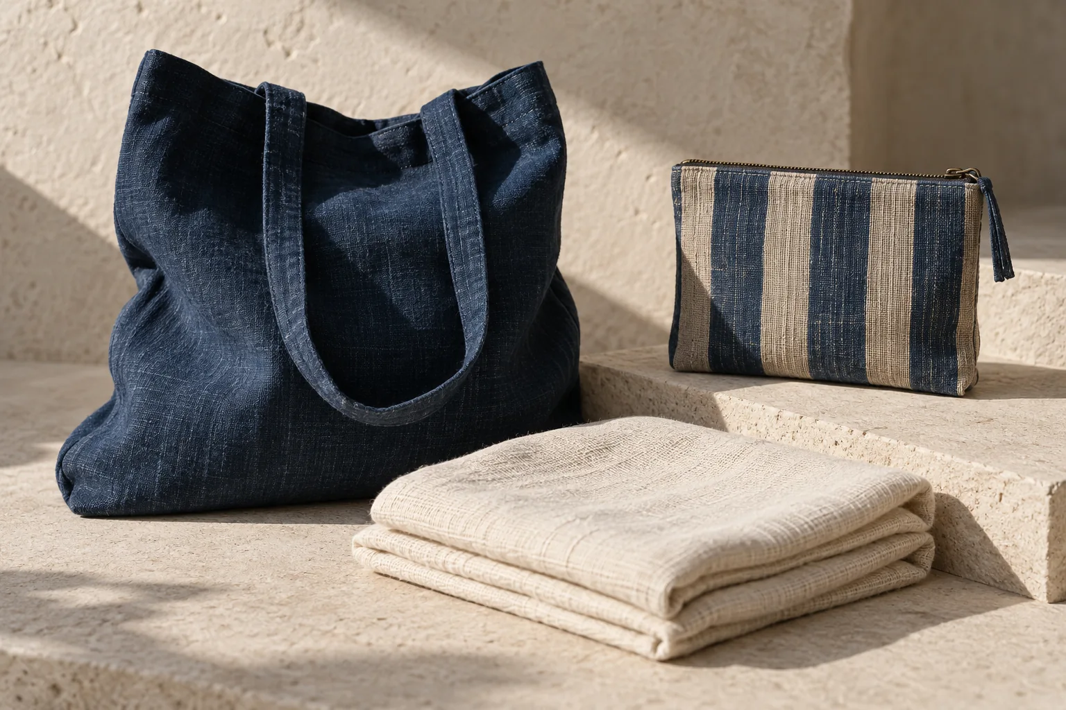 An original studio concept arrangement of contemporary textile objects